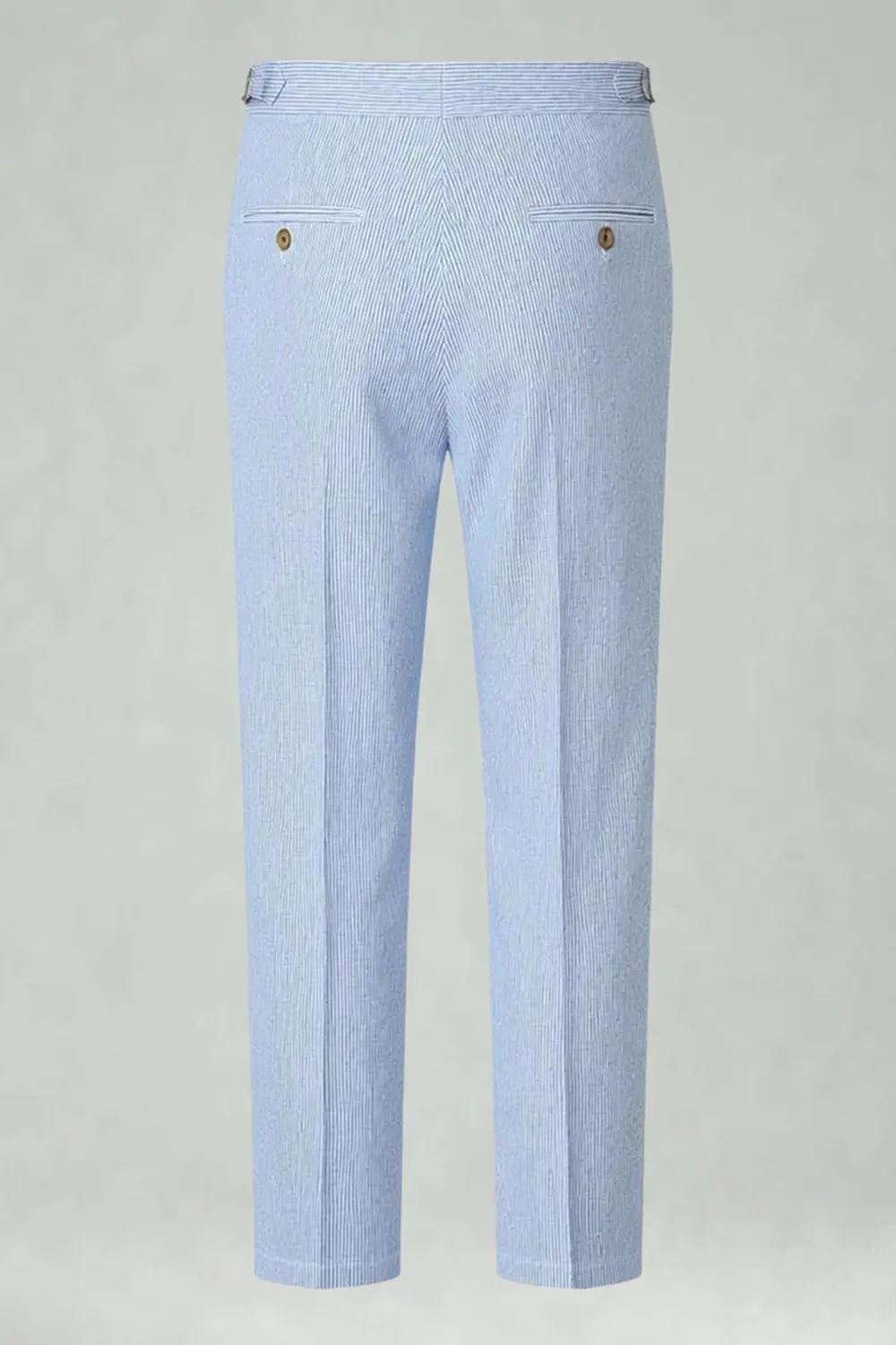 Light Blue High Waisted Men's Suit Pants sold by Zapaka product image thumbnail 3