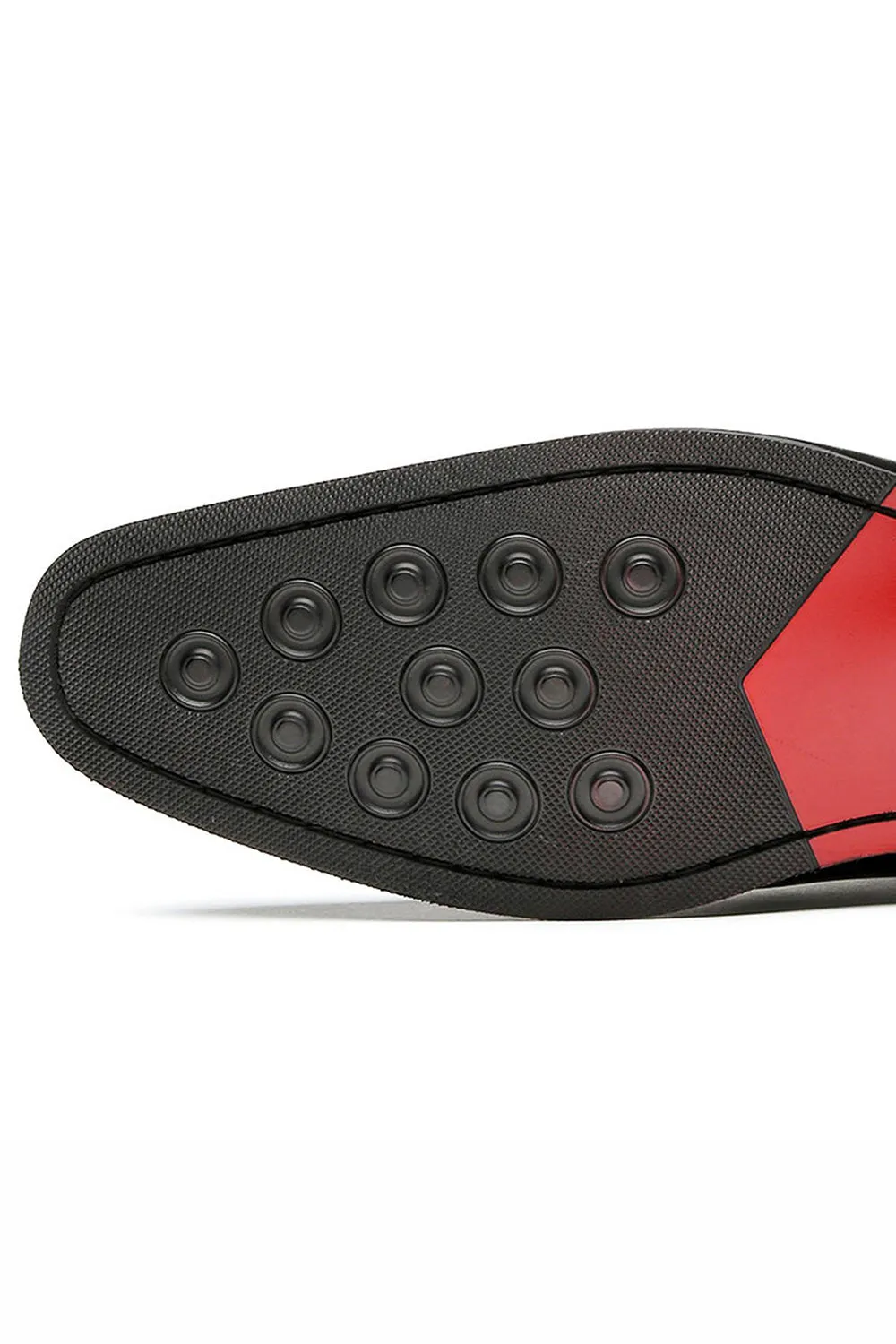 Black Slip-on Leather Men's Party Shoes sold by Zapaka product image thumbnail 5