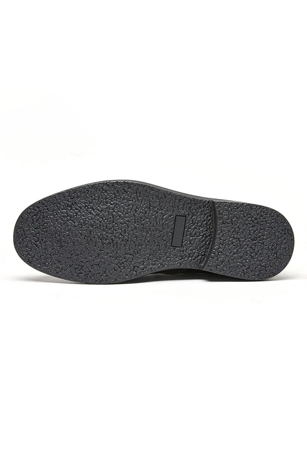 Black High-Top Leather Men's Casual Shoes sold by Zapaka product image thumbnail 5