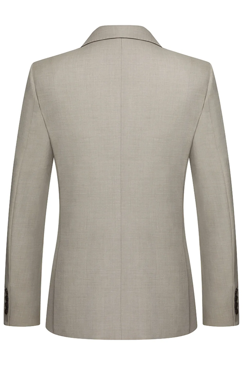 Khaki Notched Lapel 3 Piece Men's Suits sold by Zapaka product image thumbnail 3