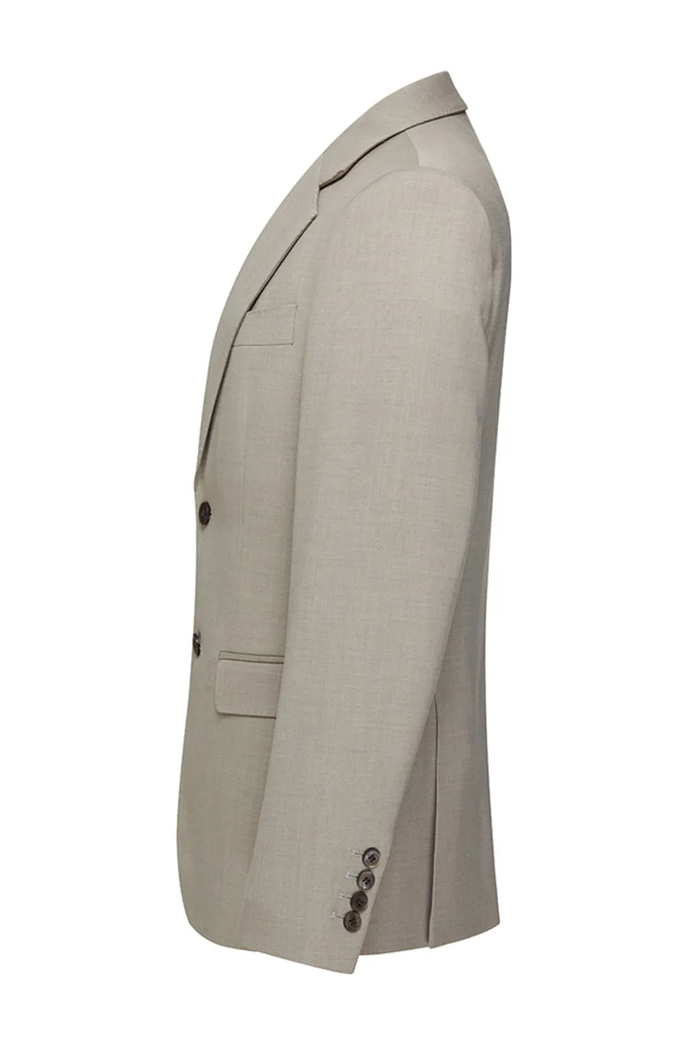 Khaki Notched Lapel 3 Piece Men's Suits sold by Zapaka product image thumbnail 4