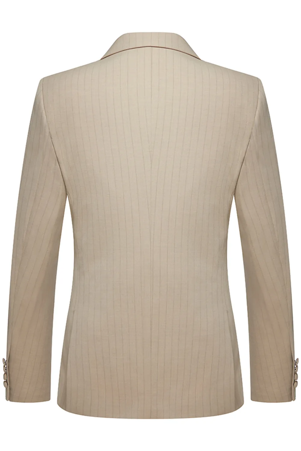 Khaki Notched Lapel One Button Men's Suits sold by Zapaka product image thumbnail 3