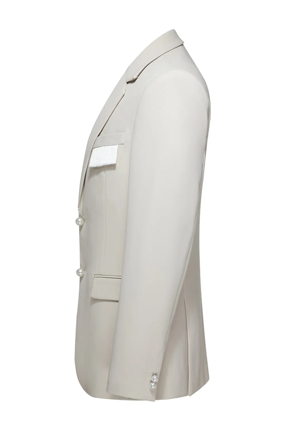 Men's Khaki Notched Lapel 2 Piece Formal Suits sold by Zapaka product image thumbnail 4