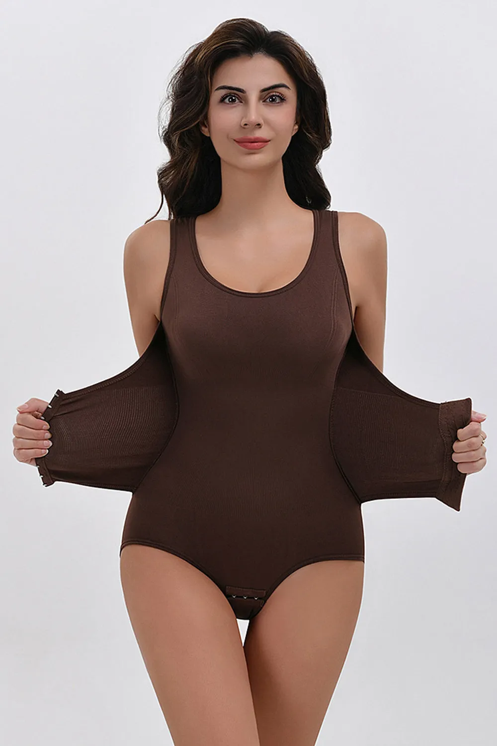 Coffee Tummy Control Butt Lifting Bodysuit Shapewear sold by Zapaka product image thumbnail 2