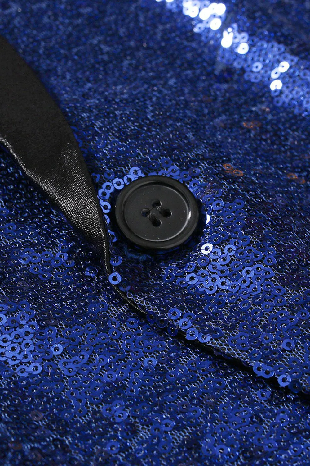 Sequin Shawl Lapel Royal Blue Men's Prom Blazer sold by Zapaka product image thumbnail 5