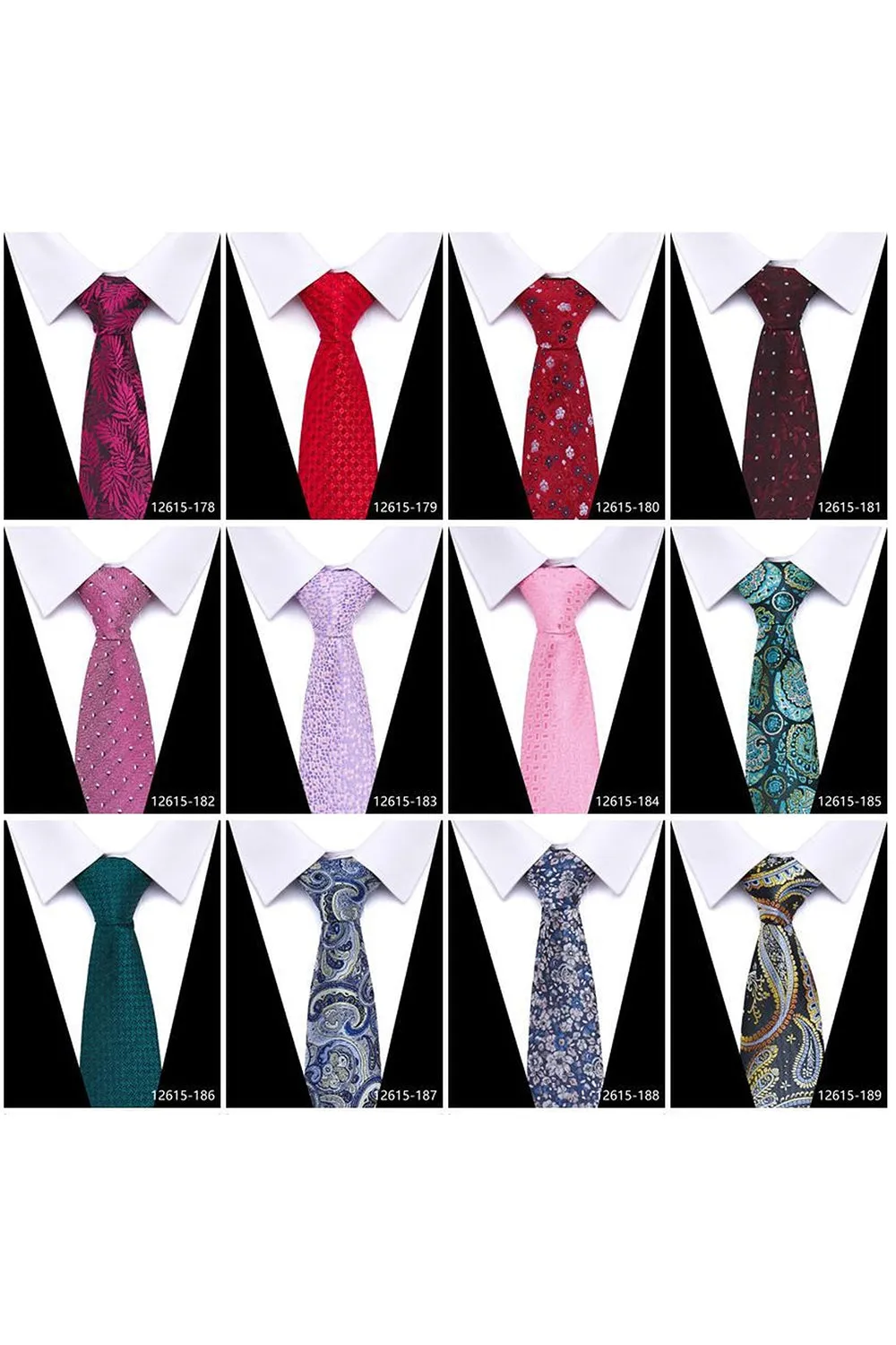 Men's Formal Navy Micro-Pattern Tie sold by Zapaka product image thumbnail 4