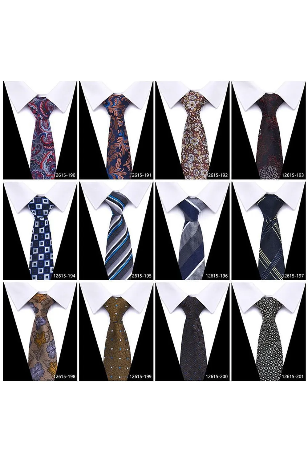 Men's Formal Navy Micro-Pattern Tie sold by Zapaka product image thumbnail 5