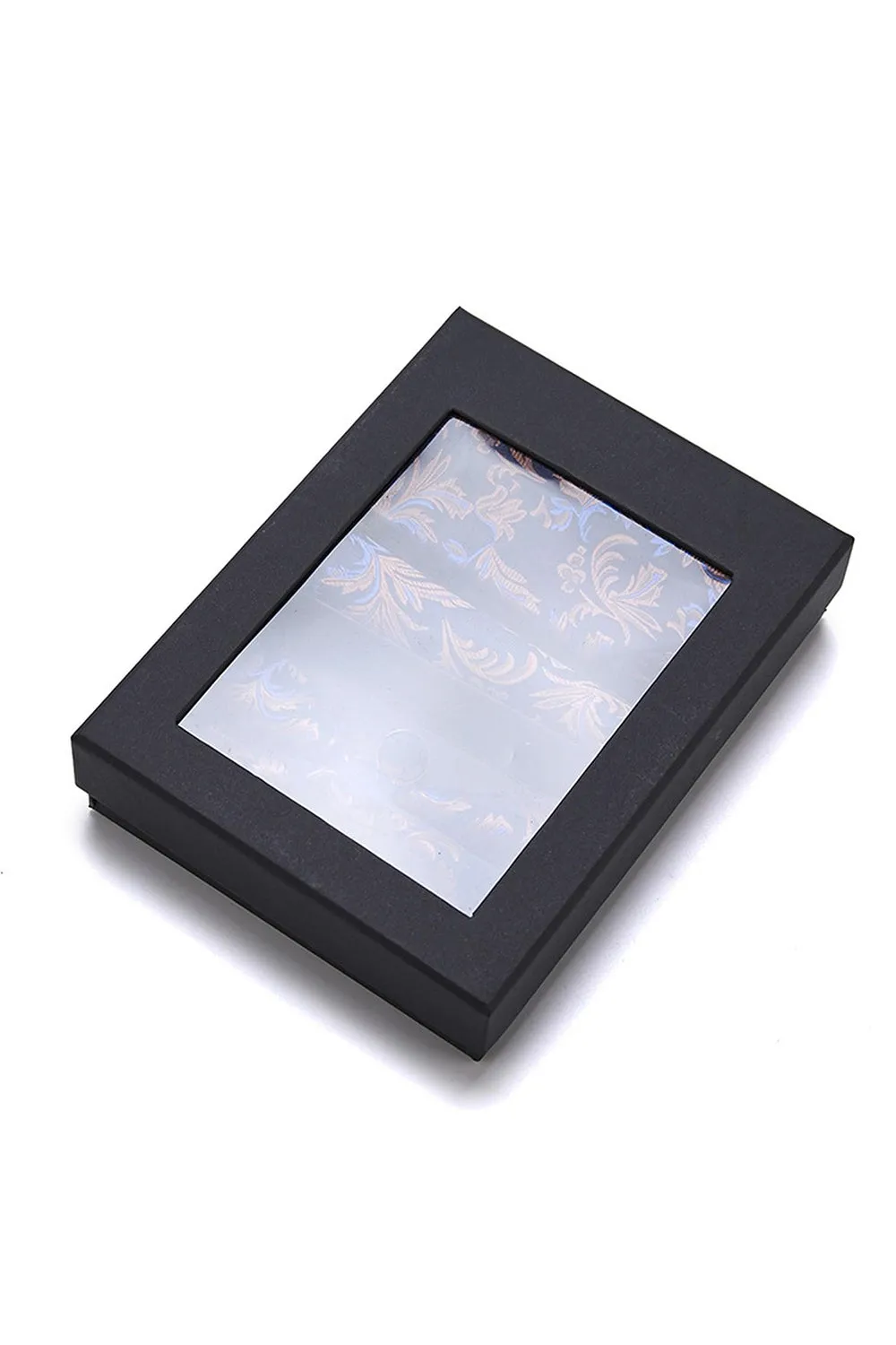 Classic Men's Formal Navy Gold Stripe Tie and Bowtie Set sold by Zapaka product image thumbnail 3