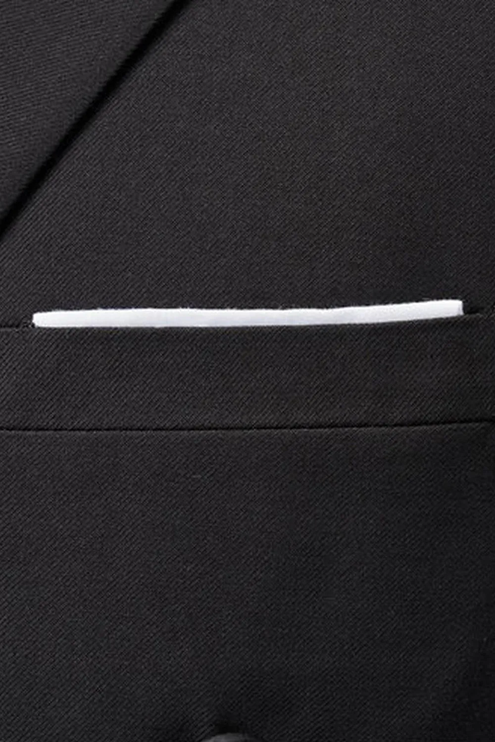 Black Slim Fit Double Breasted 2 Piece Men's Suits sold by Zapaka product image thumbnail 3