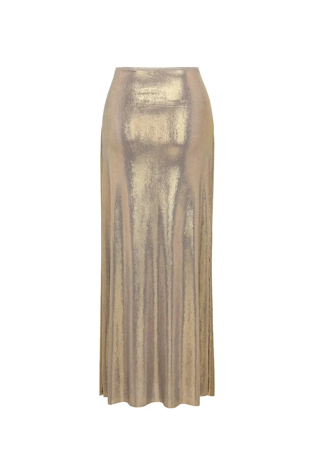 Metallic Golden 4 Piece Cut Out Swimwear Set with Cover Up sold by Zapaka product image thumbnail 5