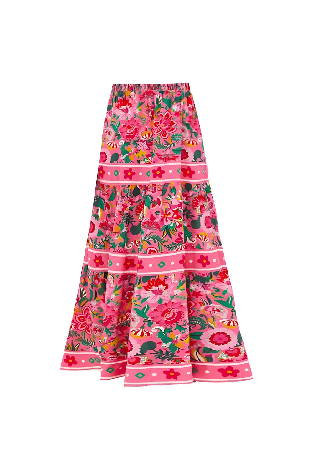 2 Piece Fuchsia Floral Tummy Control Swimsuit with Beach Dress sold by Zapaka product image thumbnail 3