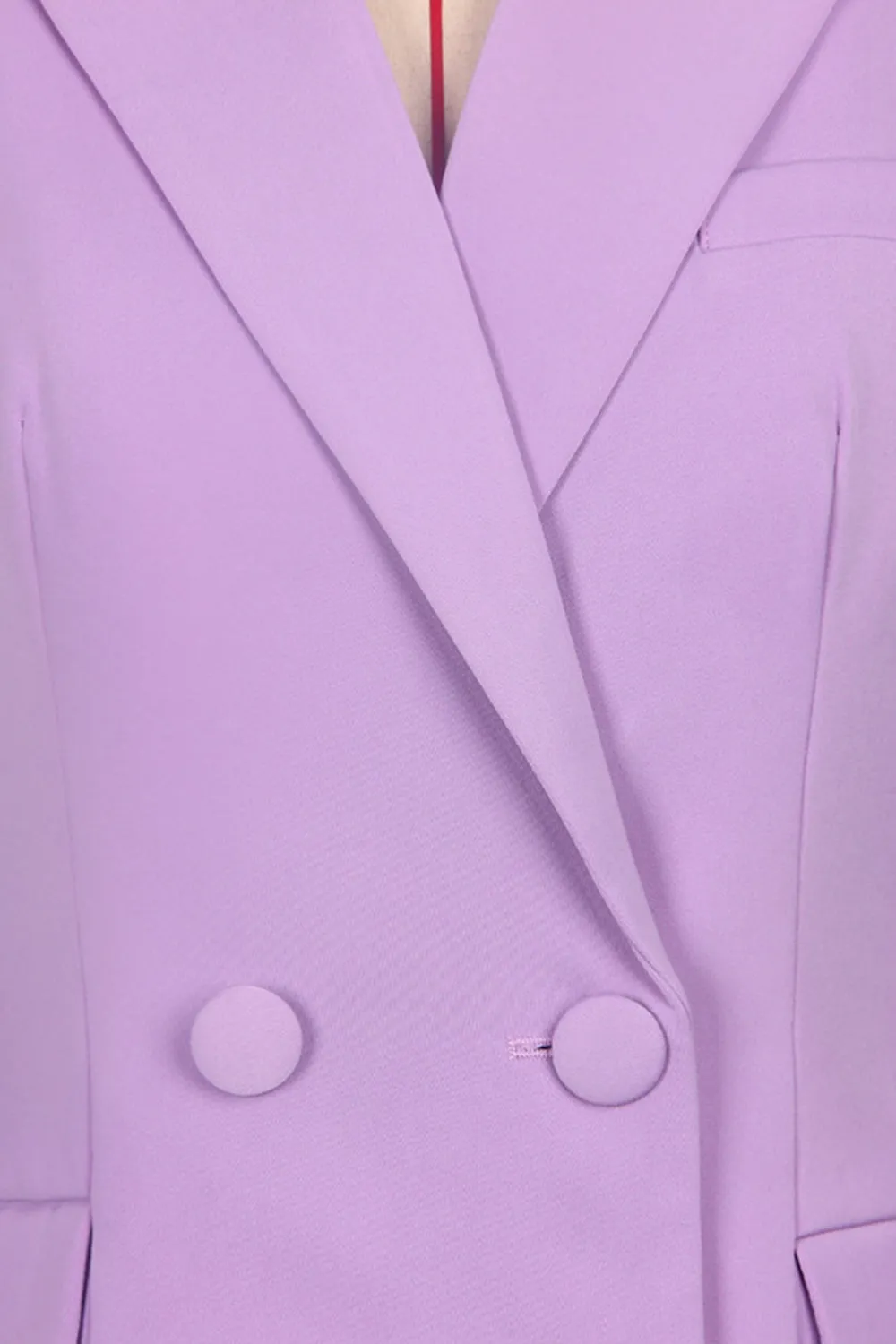 3-Piece Purple Peak Lapel Double Breasted Women Prom Suits sold by Zapaka product image thumbnail 2