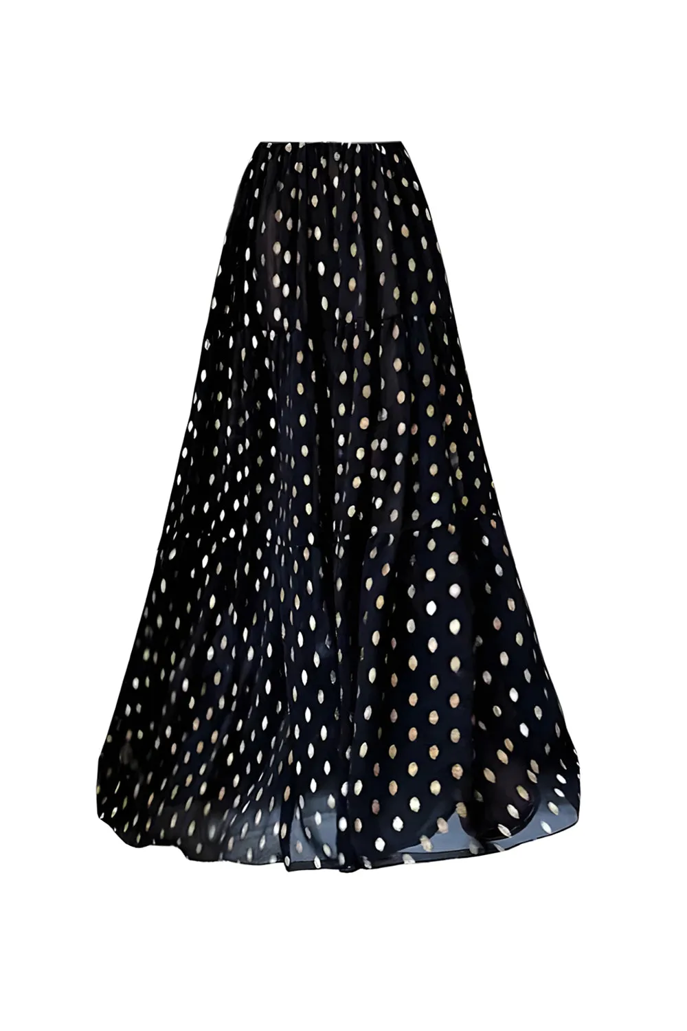 Black White Dots Spaghetti Straps 2 Piece Cut Out Swimsuit with Cover Up sold by Zapaka product image thumbnail 3