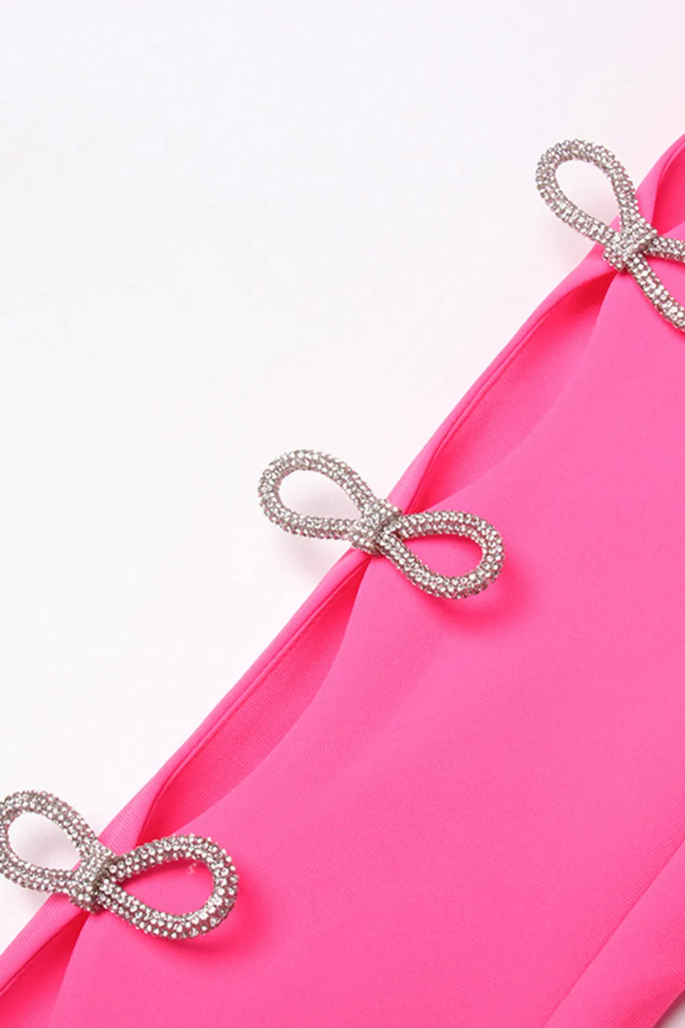 Fuchsia Peak Lapel Women Blazer with Pearl Belt sold by Zapaka product image thumbnail 4