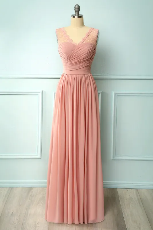 Ruffle Blush Lace Dress sold by Zapaka