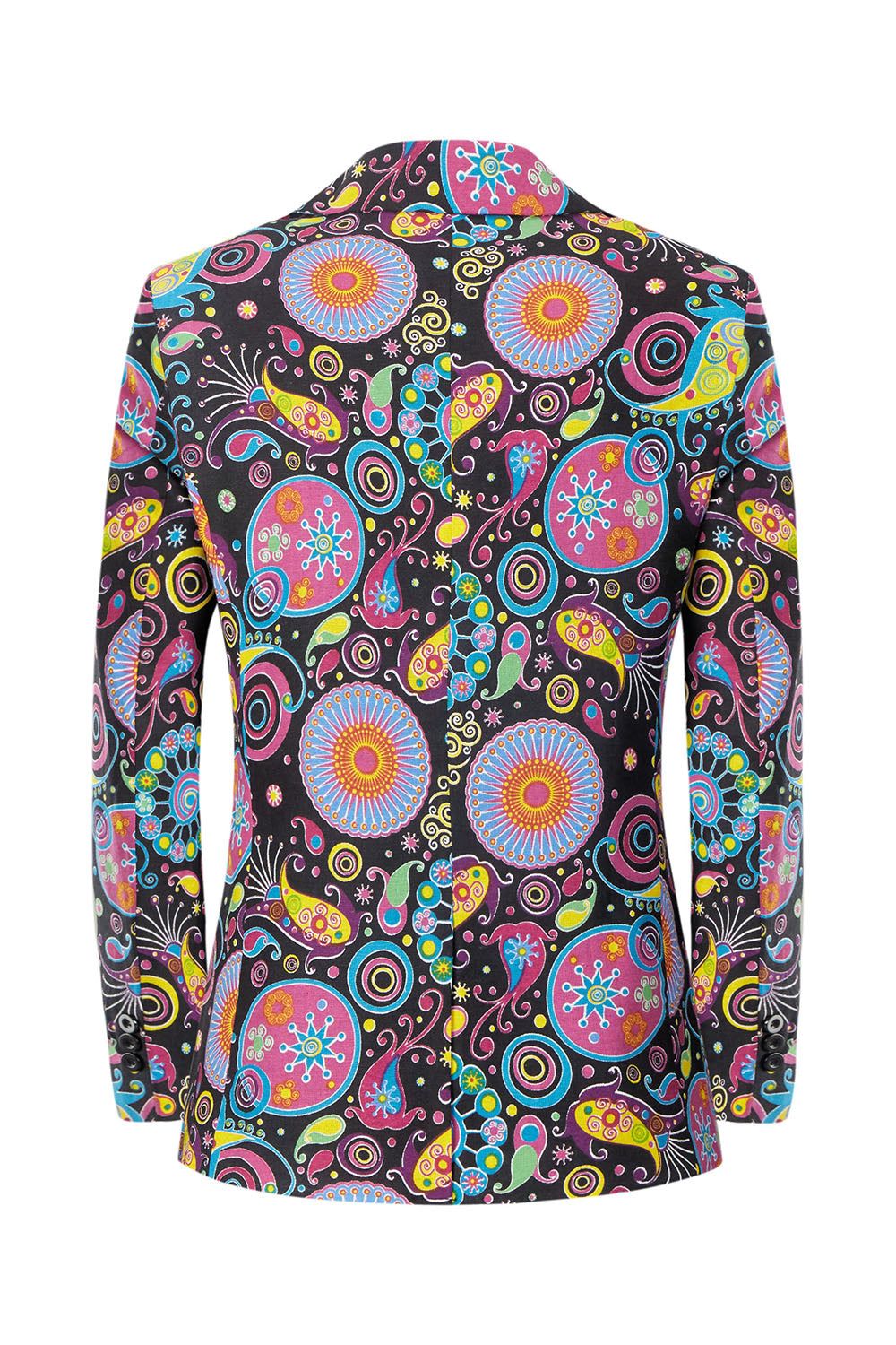 Men's Printed Notched Lapel Party Blazer sold by Zapaka product image thumbnail 2