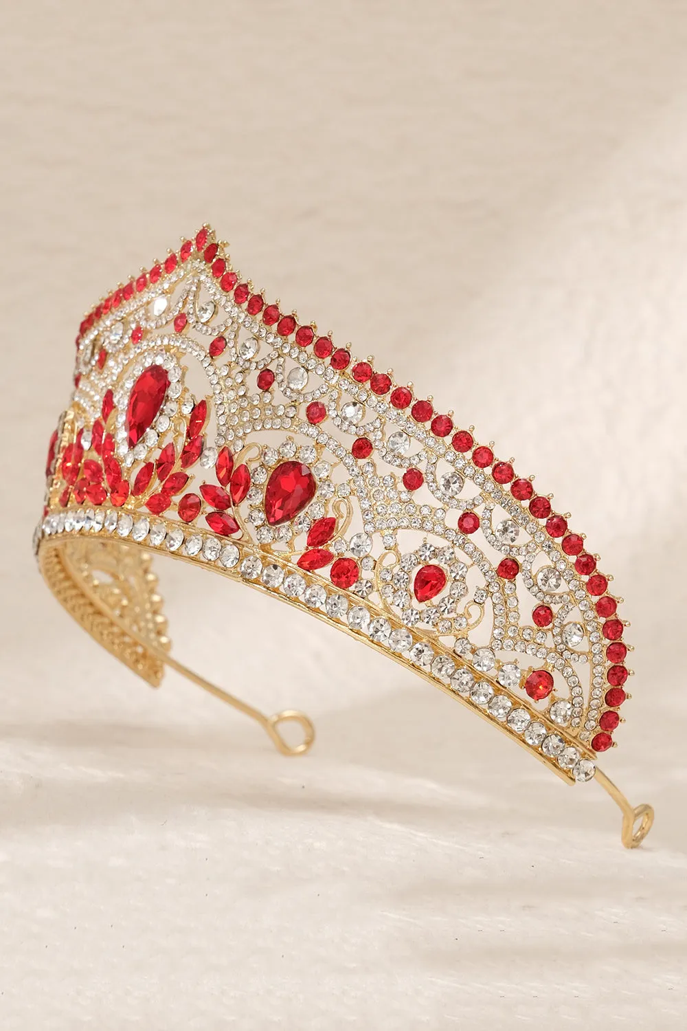 Luxury Crystal Princess Golden Crown Tiara sold by Zapaka product image thumbnail 5