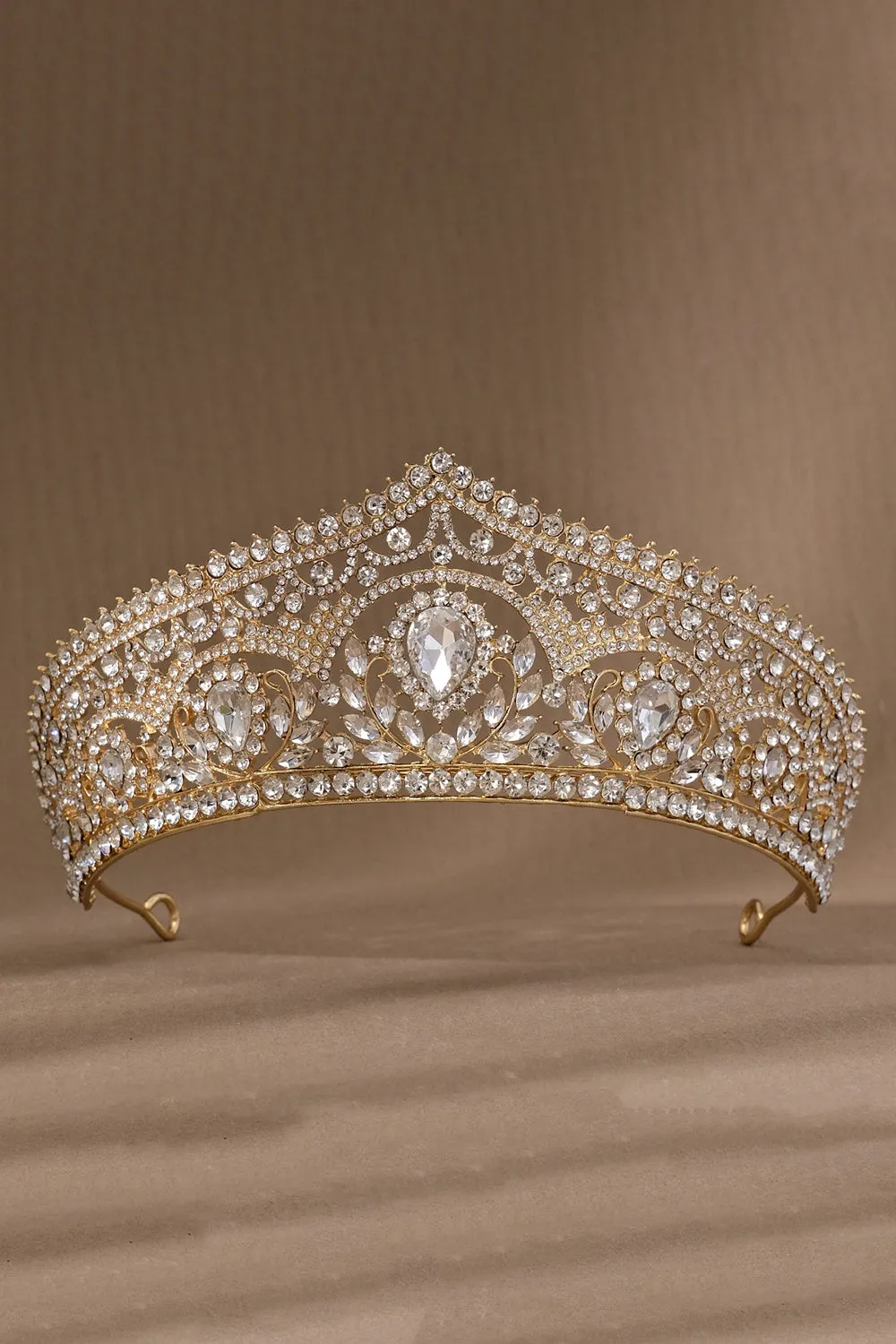 Luxury Crystal Princess Golden Crown Tiara sold by Zapaka product image thumbnail 2