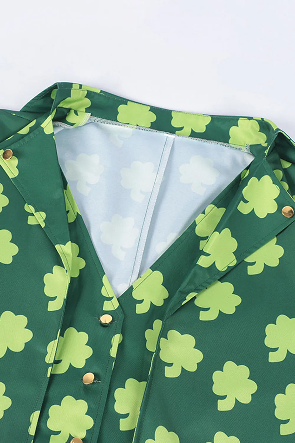 Retro Green Shamrock Slim Fit Tuxedo Jacket with Hat sold by Zapaka product image thumbnail 4