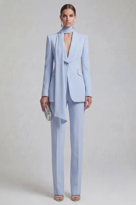 2 Piece Blue Single Breasted Slim Fit Shawl Lapel Prom Suits sold by Zapaka