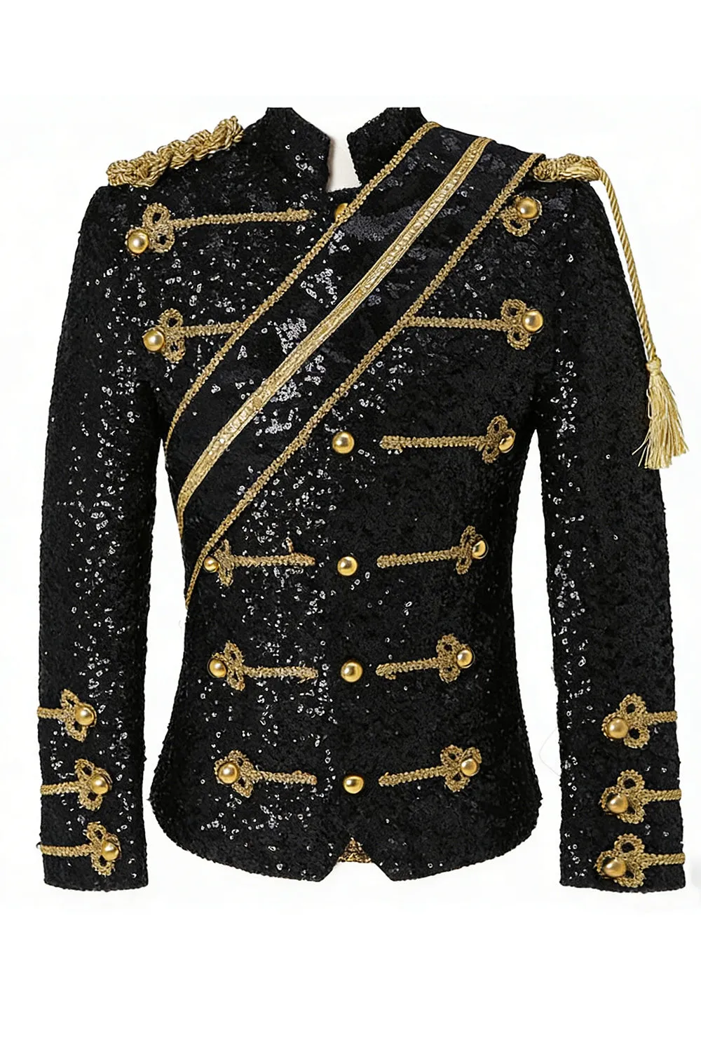 Single Breasted Black Men's Suits with Sequins sold by Zapaka product image thumbnail 4