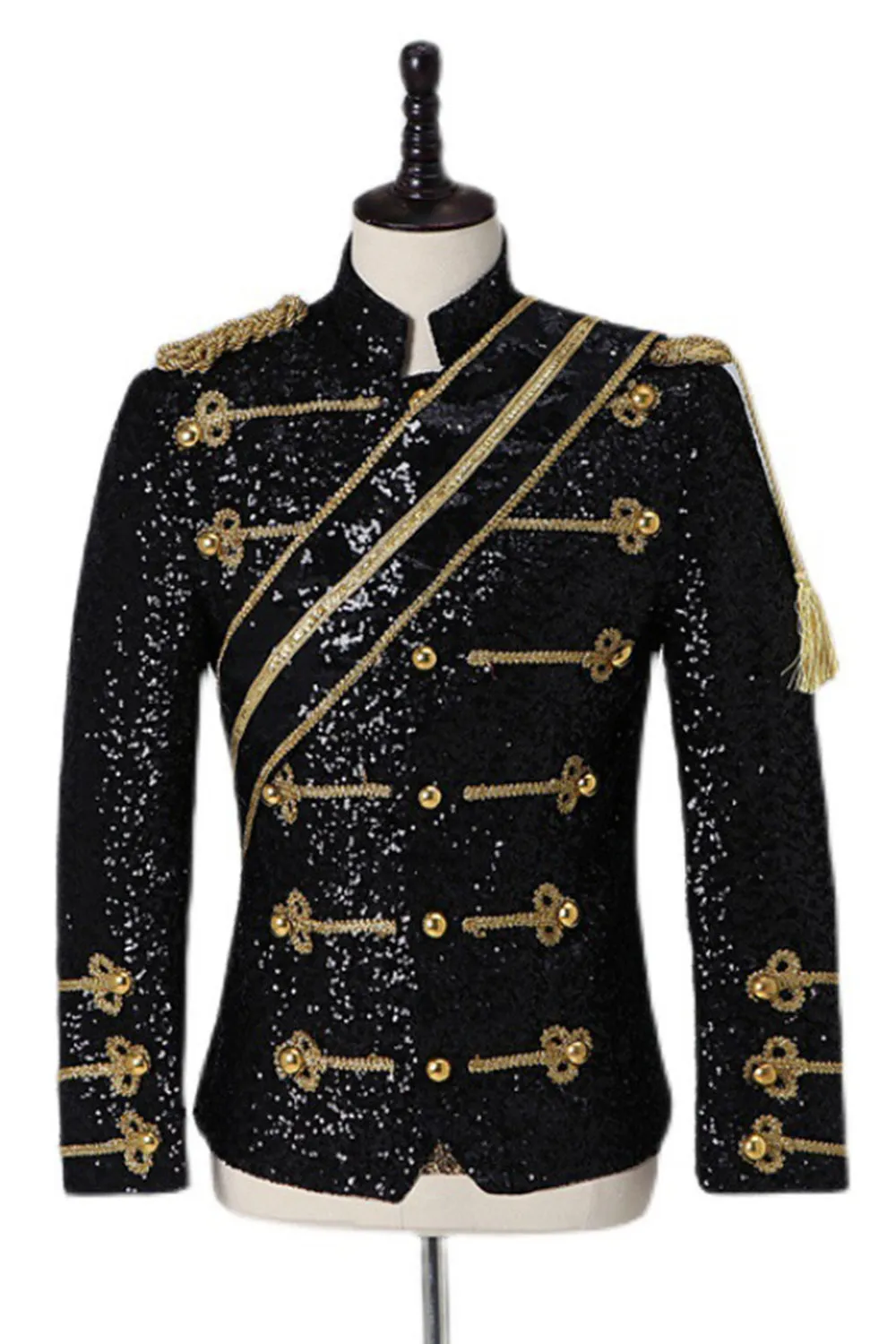 Single Breasted Black Men's Suits with Sequins sold by Zapaka product image thumbnail 2