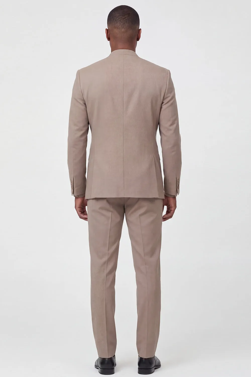 Beige Double Breasted 2-piece Men's Formal Suits sold by Zapaka product image thumbnail 2