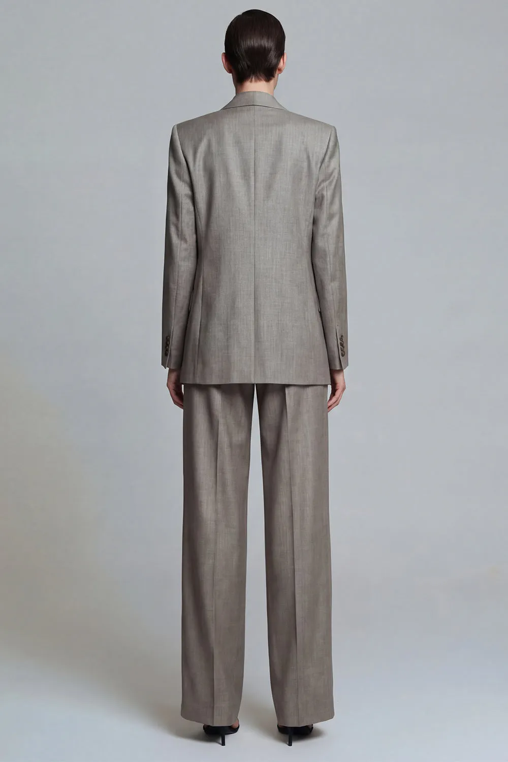 Grey Peak Lapel 2 Piece Double Breasted Work Suits sold by Zapaka product image thumbnail 2