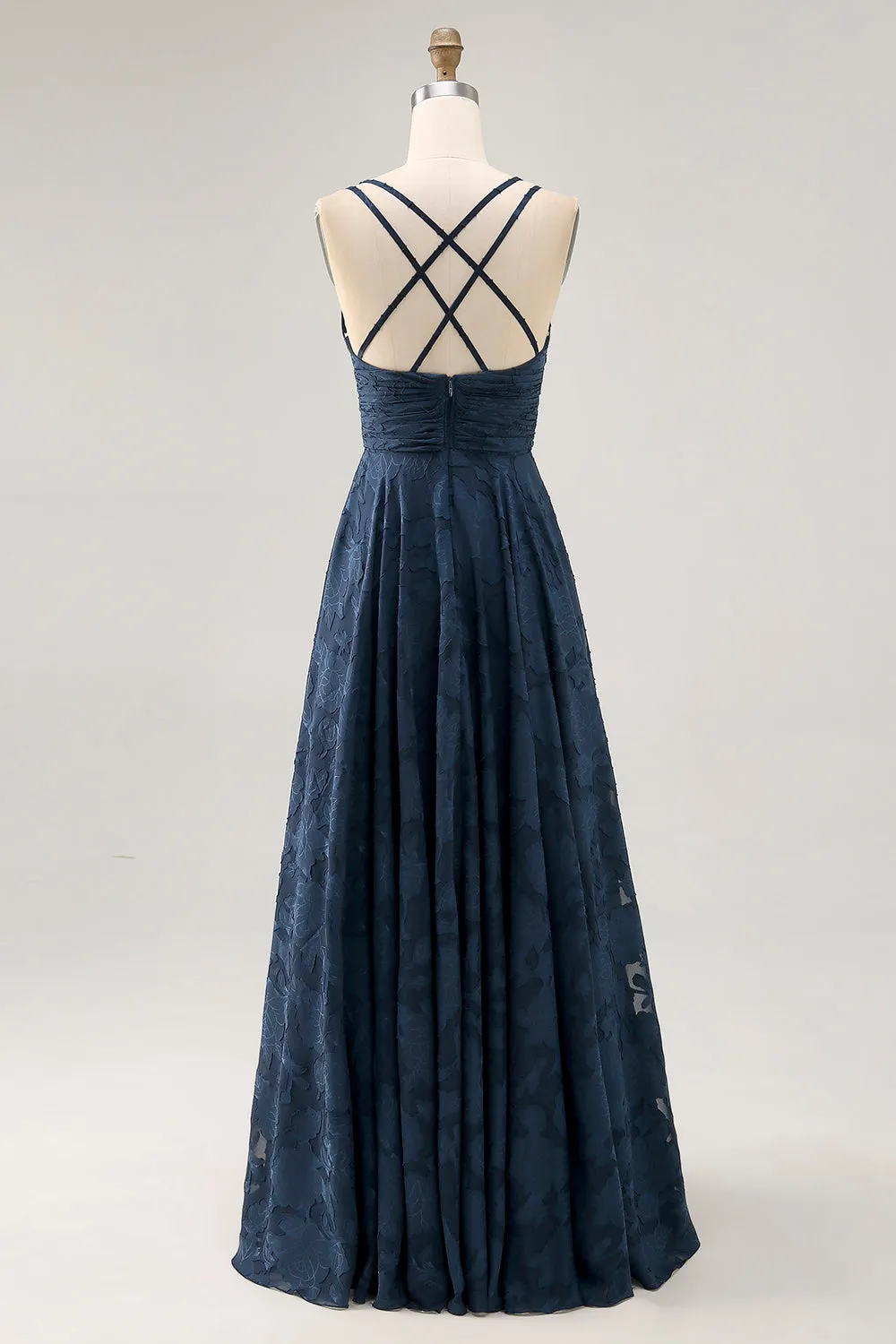 Floral A Line Navy Printed Maxi Dress sold by Zapaka product image thumbnail 2