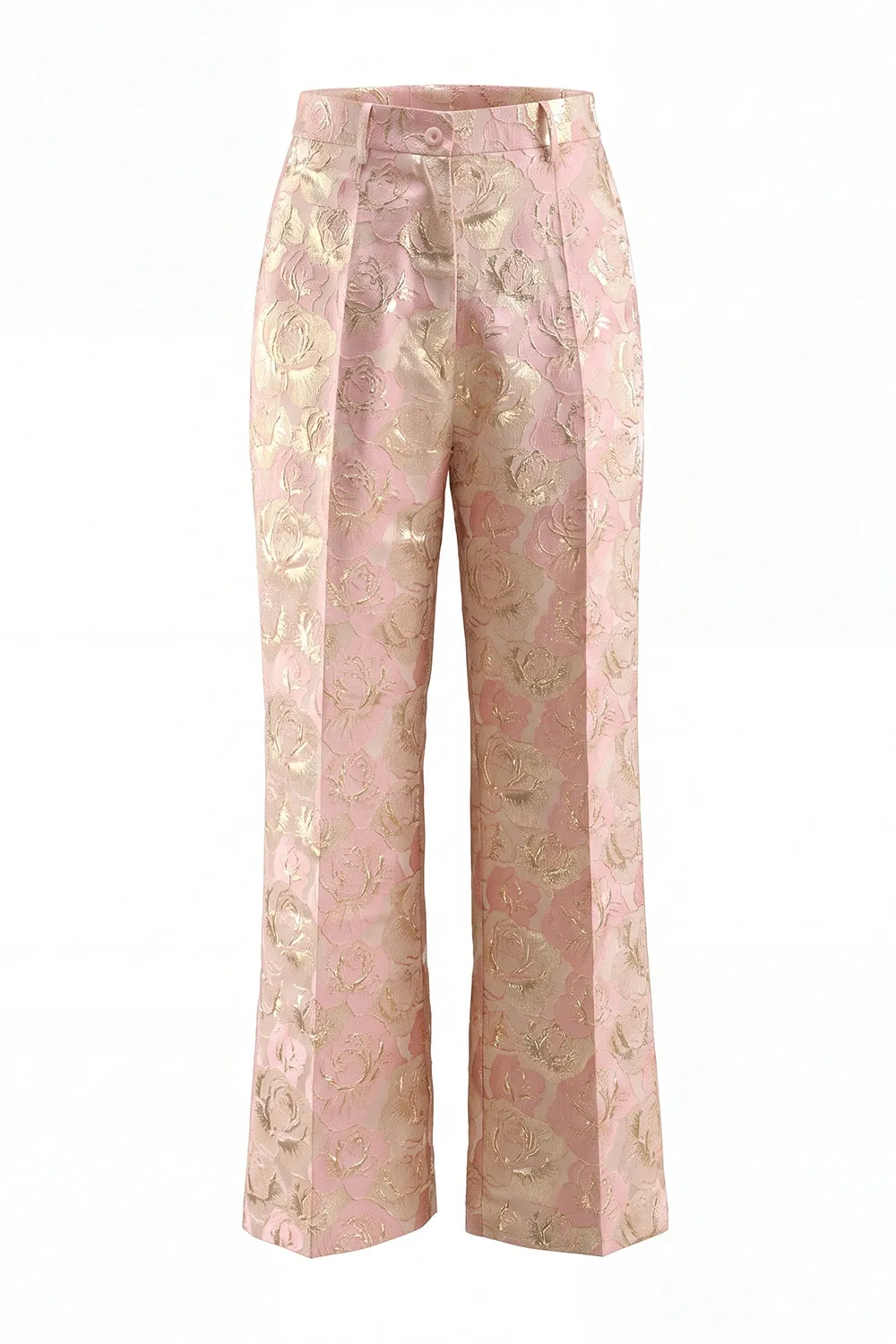Floral Pink 2 Piece Shawl Lapel Double Breasted Prom Suits with Pockets sold by Zapaka product image thumbnail 5