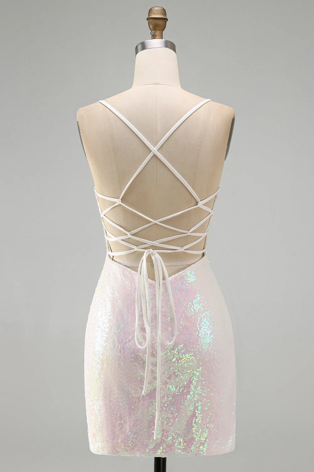 Sparkly Pink Bodycon Sequins Floral Short Homecoming Dress with Beading sold by Zapaka product image thumbnail 2