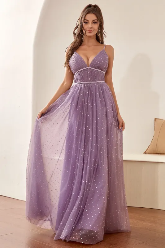 A Line Spaghetti Straps Bridesmaid Dress with Ruffles sold by Zapaka