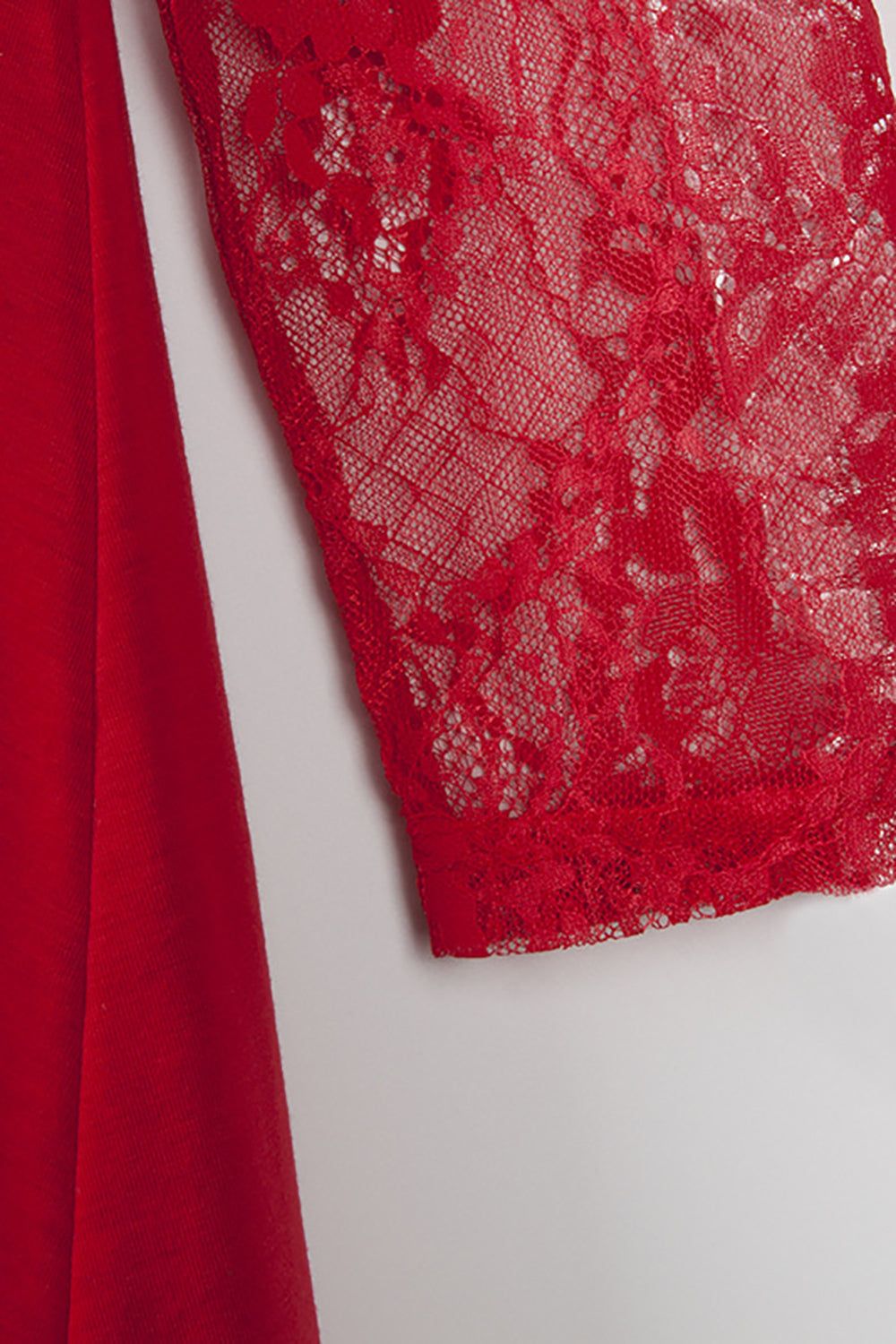 Red Lace Dresses and Long Sleeves T-Shirt Family Matching Outfits sold by Zapaka product image thumbnail 10