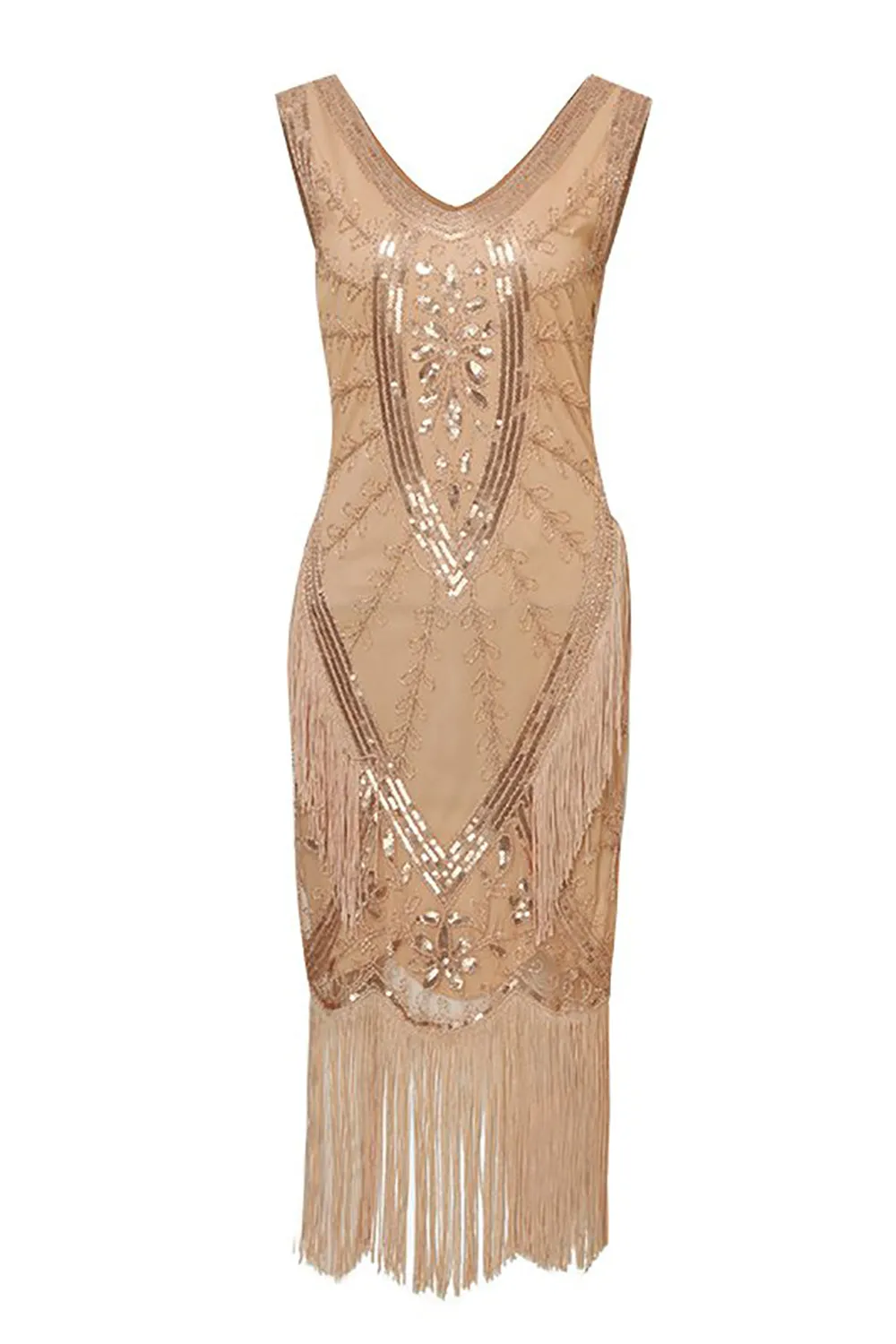 Sparkly Black Flapper Dress With Fringes sold by Zapaka product image thumbnail 5