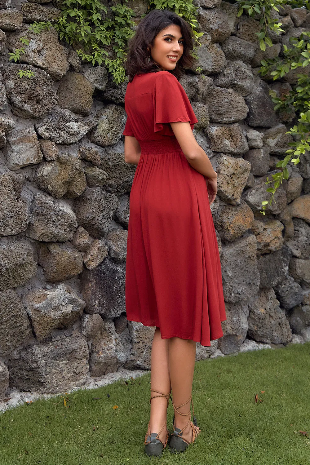 Retro Style Summer Casual Dress sold by Zapaka product image thumbnail 2