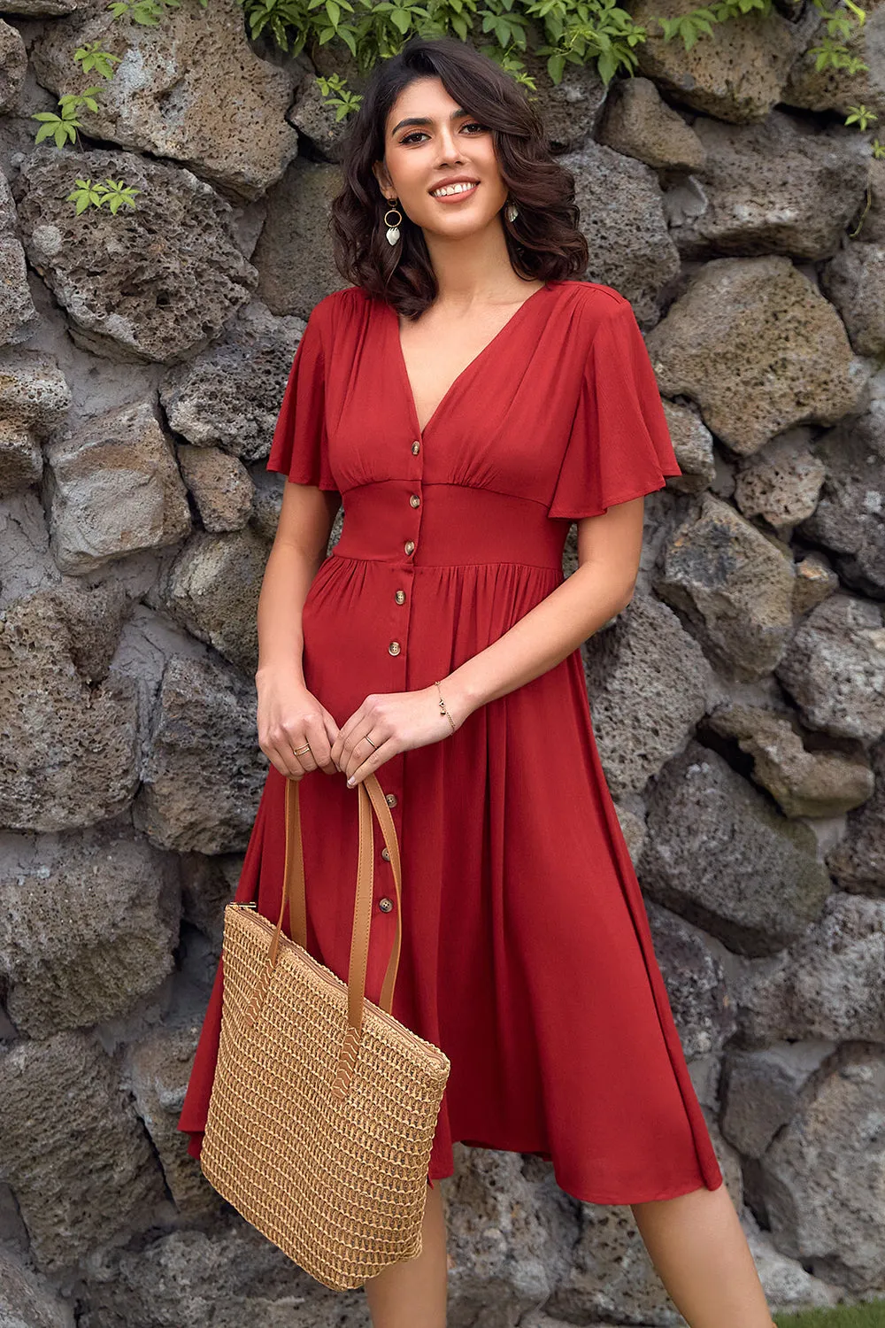 Retro Style Summer Casual Dress sold by Zapaka product image thumbnail 4