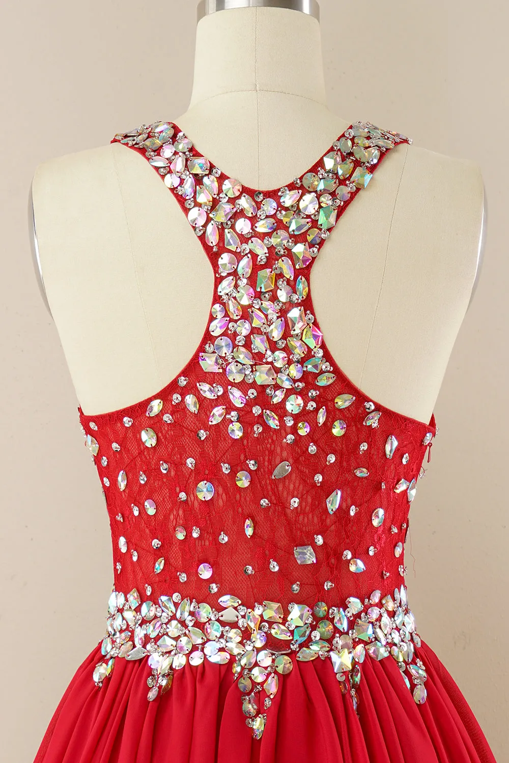 Red Beading Homecoming Dress sold by Zapaka product image thumbnail 4
