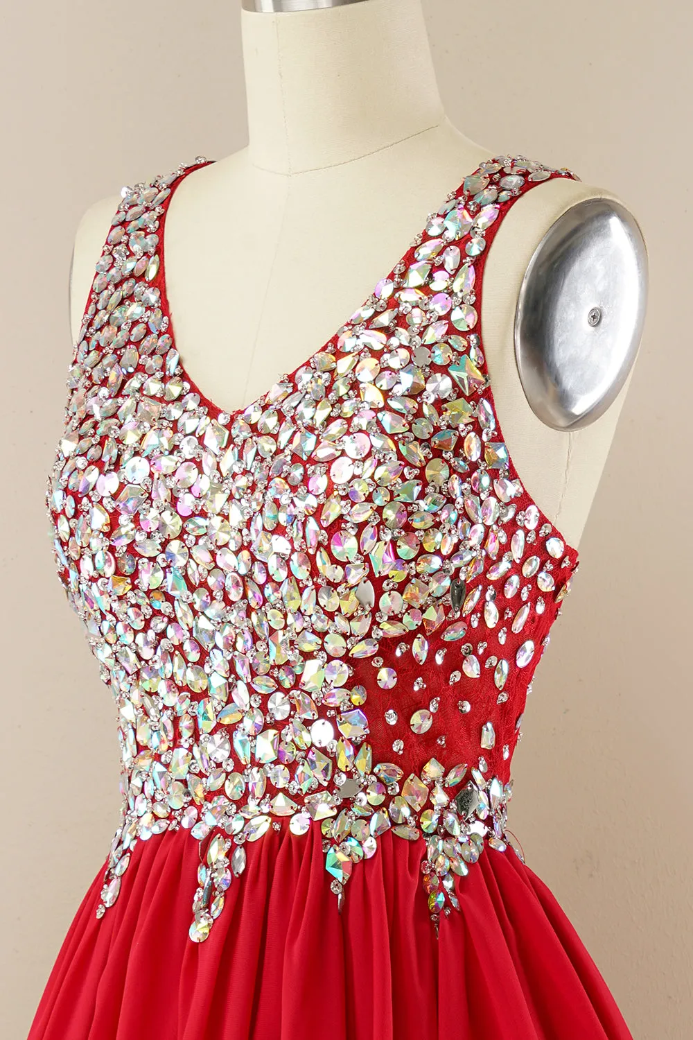 Red Beading Homecoming Dress sold by Zapaka product image thumbnail 5