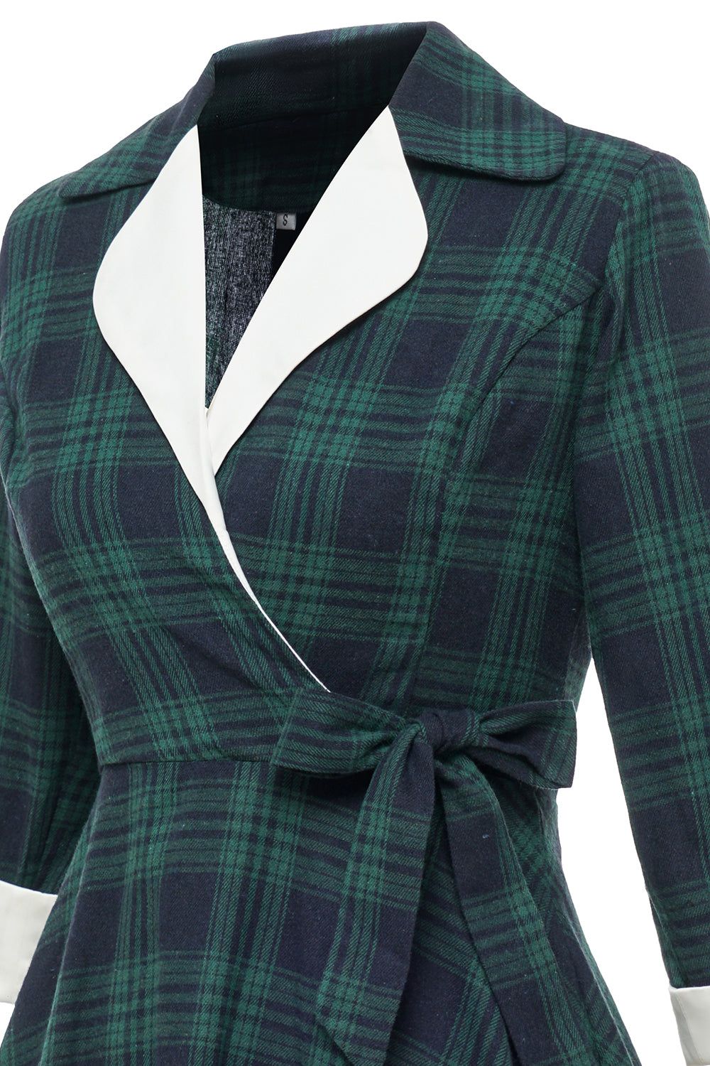 Green Plaid Vintage 1950s Dress sold by Zapaka product image thumbnail 5