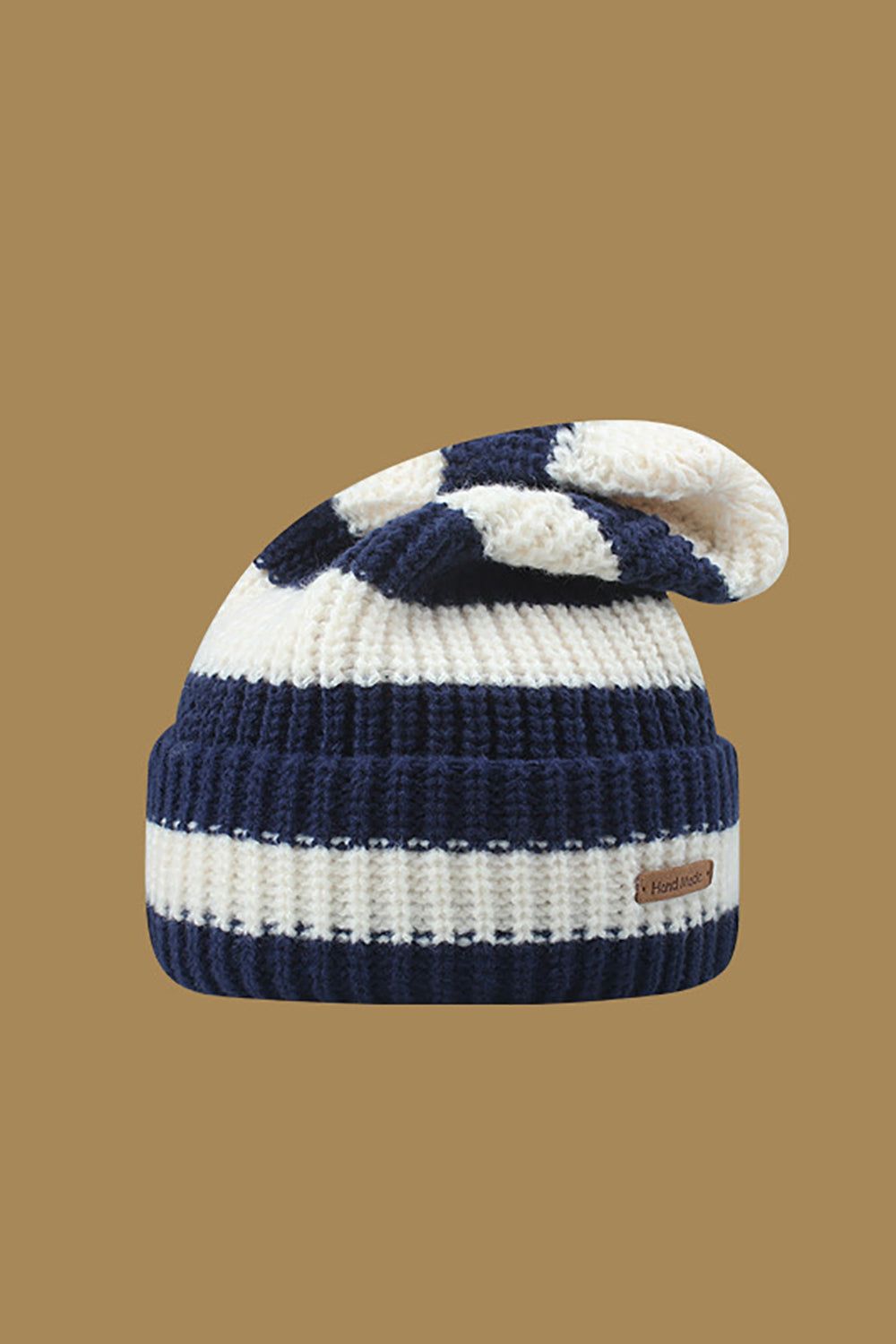 Black Knitted Striped Hat sold by Zapaka product image thumbnail 4