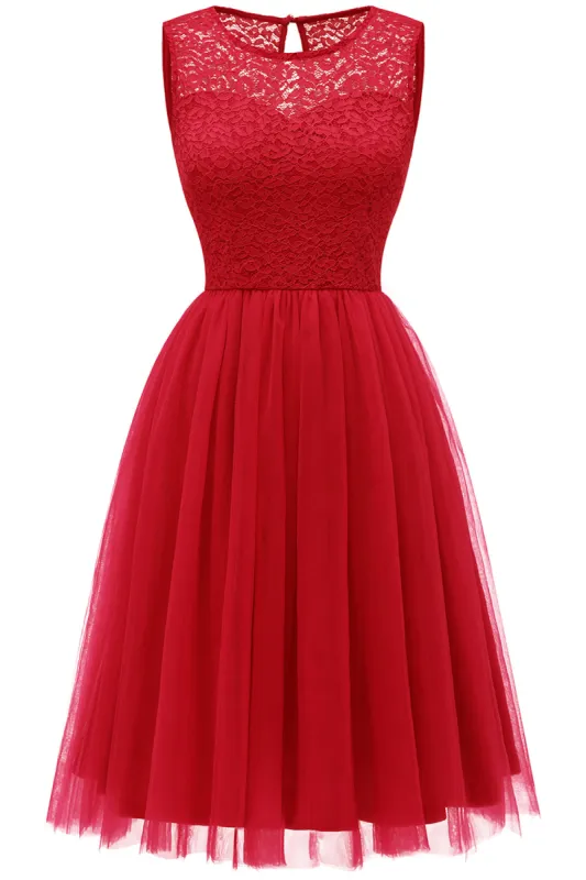 Tulle Lace Short Party Dress sold by Zapaka