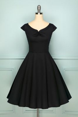 Black 50s Dress sold by Zapaka