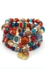 Bohemian Stackable Bead Multilayered Stretch Bracelet sold by Zapaka