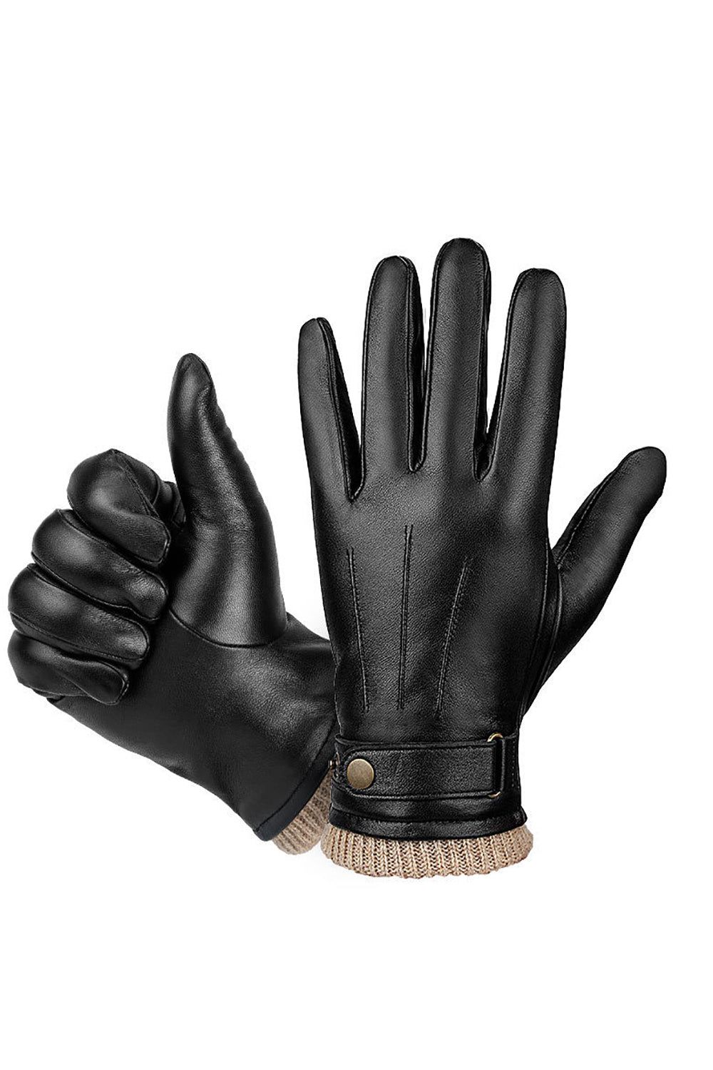 Black Leather Gloves sold by Zapaka