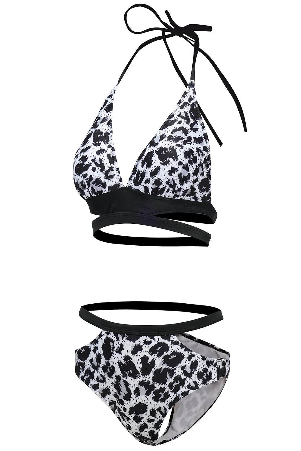 White Leopard Push Up Bikini sold by Zapaka product image thumbnail 3