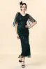 Beaded Glitter Green Flapper Dress with 1920s Accessories Set sold by Zapaka
