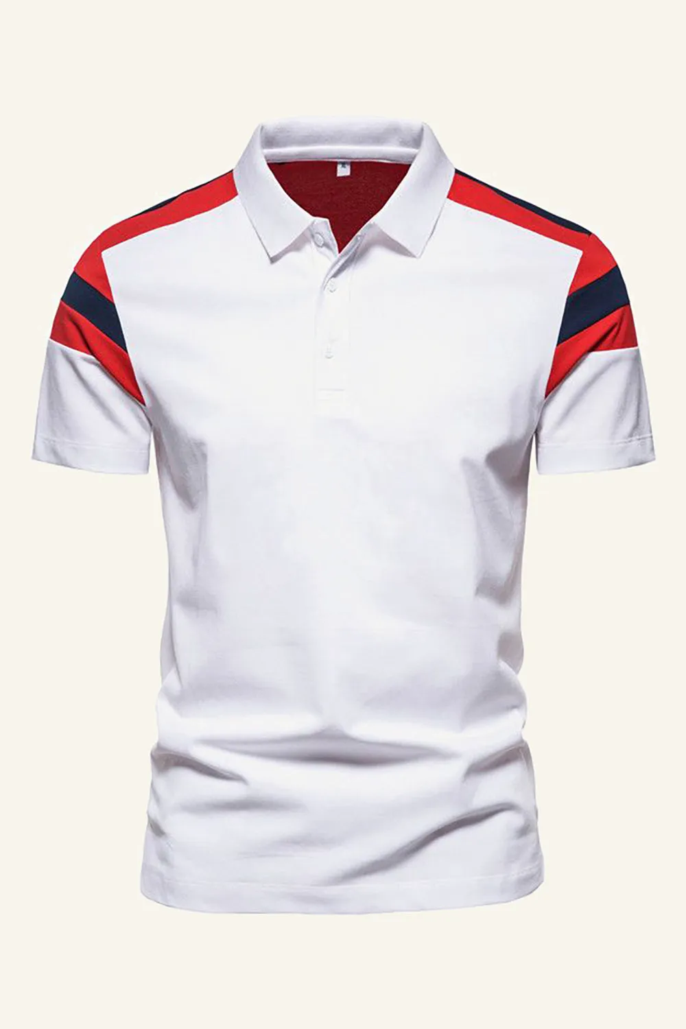 Dark Navy Short Sleeve Casual Polo Shirt sold by Zapaka product image thumbnail 3