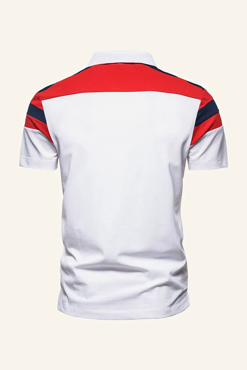 Dark Navy Short Sleeve Casual Polo Shirt sold by Zapaka product image thumbnail 4