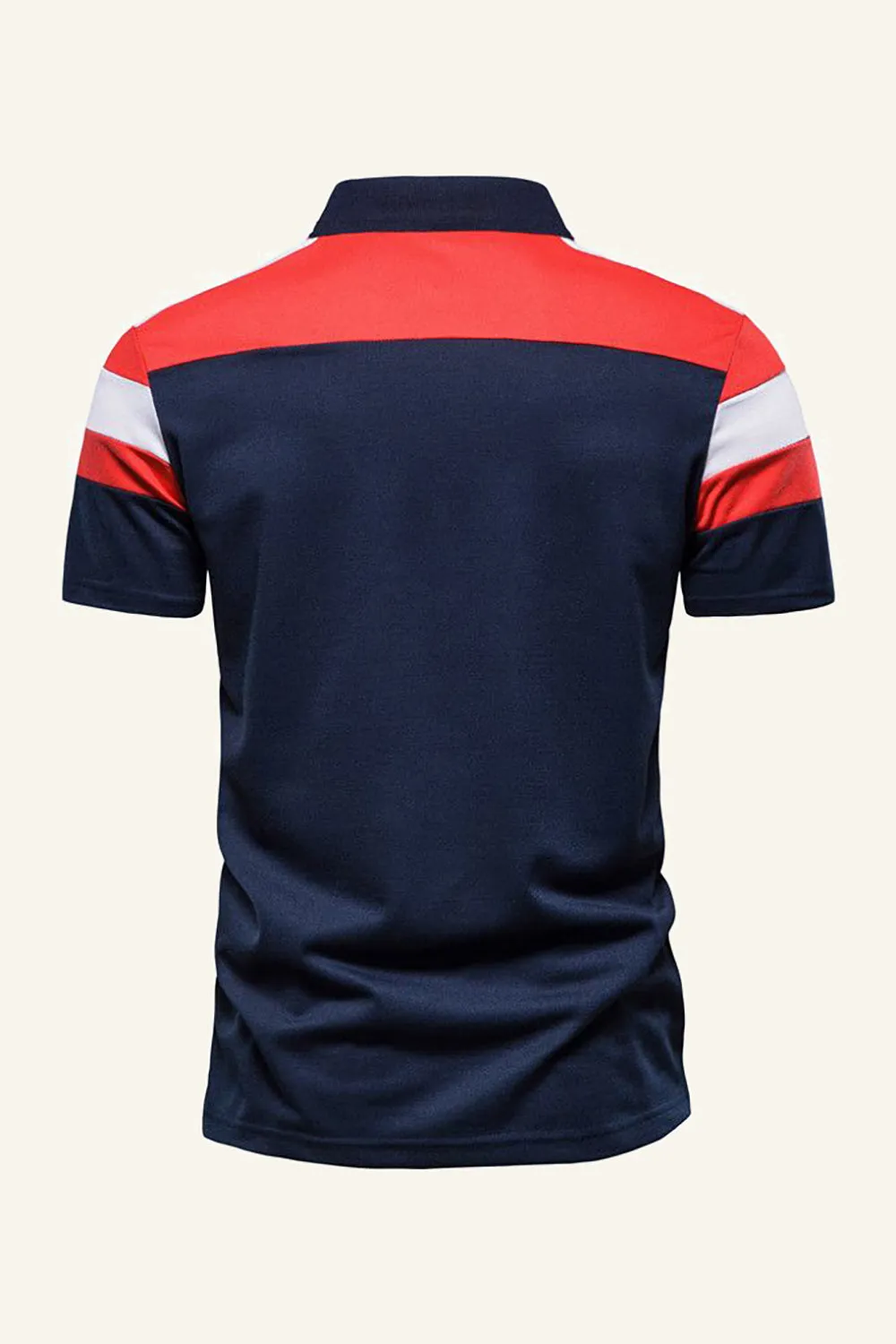 Dark Navy Short Sleeve Casual Polo Shirt sold by Zapaka product image thumbnail 2