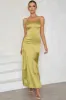Spaghetti Straps Light Yellow Formal Dress sold by Zapaka